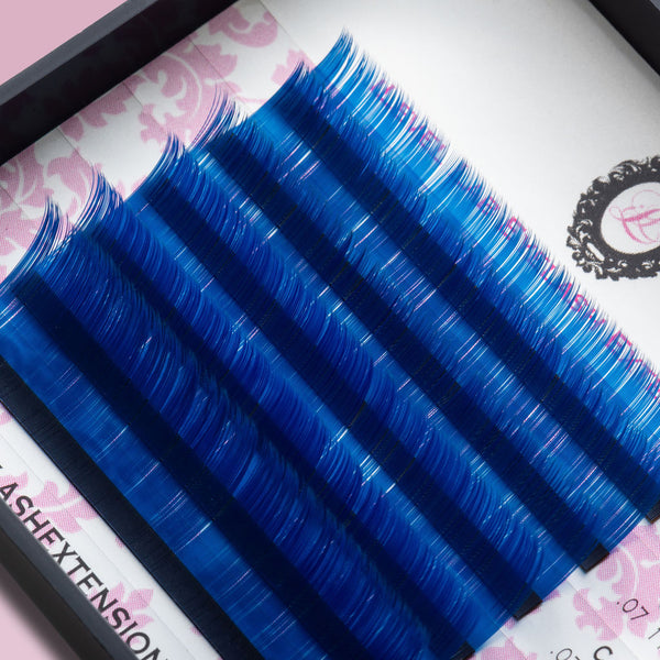 blue color lashes, blue lash extensions, blue color eyelash extensions, blue eyelash extensions, blue colour eyelashes, blue colour lash extensions, color lashes