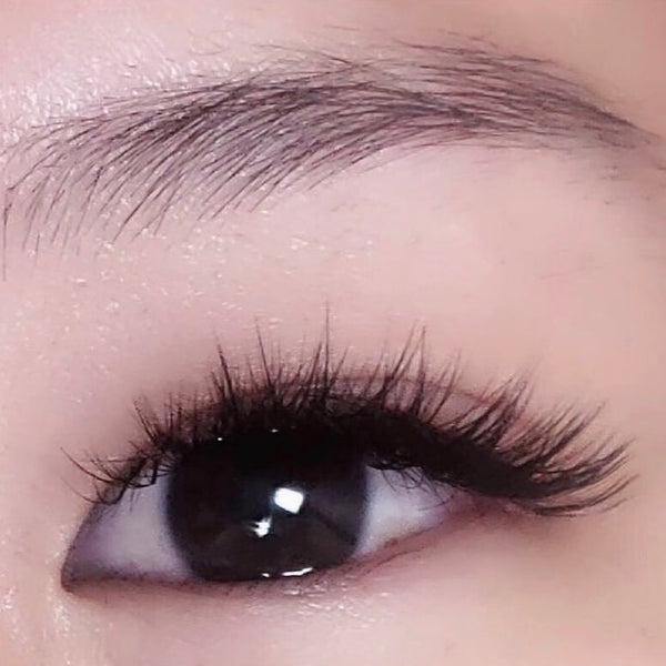 monolid eyes, eyelash extensions, hooded eyes lash map