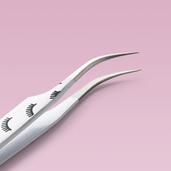  Curved lash tweezers, curved eyelash extension tweezers, curved lash extension tweezer, classic lash pick up, classic lash pick up tweezer, isolation tweezer, beginner tweezer, lash tweezers