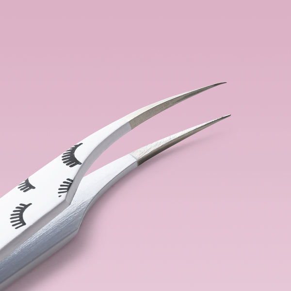 lash tweezers, dolphin lash extension tweezers, dolphin eyelash extension tweezers, isolation tweezers, isolation eyelash extension tweezers, gold tweezers for isolation, hand tested isolation tweezers, tweezers and tools, lash tweezers & tools