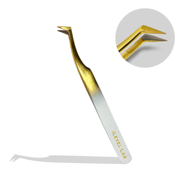 fiber tip lash extension tweezers, 45 degree boot lash tweezer, volume lash tweezers, diamond grip lash tweezers, lash extension tweezer set, isolation lash tweezer