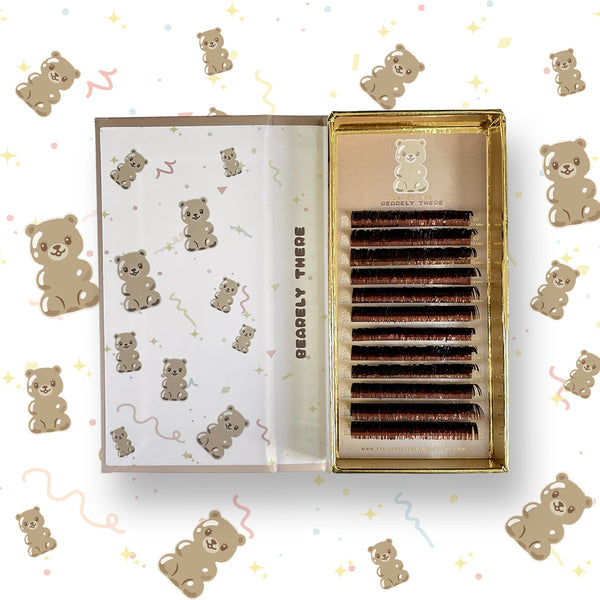 brown tinsel lashes, brown glitter lashes, brown shimmer lashes, brown lash extensions, brown volume lashes, brown wispy lashes, brown eyelash extensions, brown sparkle lashes
