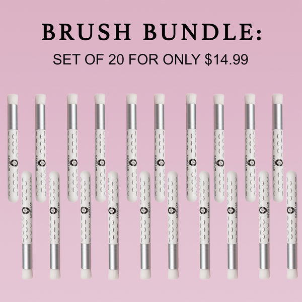 cleansing brush bundle, lash brush, lash extension cleansing brush, lash extensions cleaning brush, makeup remover brush