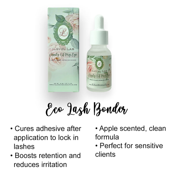 apple scented lash bonder, vegan lash bonder, apple scent lash bonder, lash extensions bonder, lash bonder, eyelash bonder, vegan eyelash extension bonder, super bonder, lash super bonder