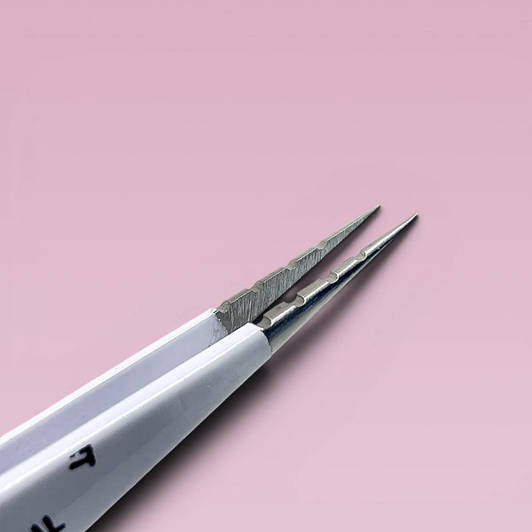straight lash tweezers, textured tip tweezers, fiber tip lash tweezers, straight isolation tweezers, straight lash extension tweezers, eyelash extension tweezers, precision grip tweezers, classic lash pickup tweezers, straight lash tool for extensions
