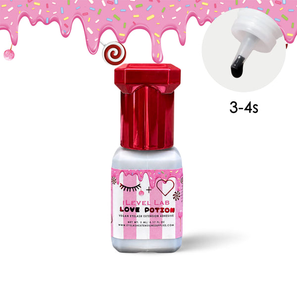love potion lash adhesive, beginner lash tech adhesive, glue for beginner lash tech, long lasting lash extension adhesive, great retention adhesive, lash glue, lash extension lash glue, eyelash extension glue, latex free adhesive, strong bond adhesive, high humidity adhesive
