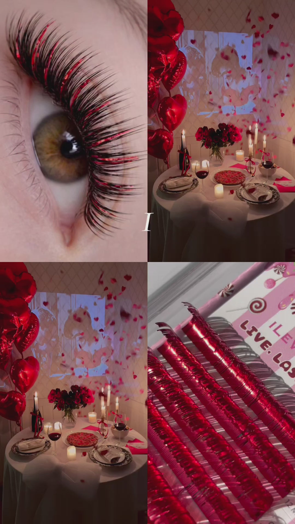 red tinsel lashes, silver tinsel lashes, tinsel lash extensions, sparkling tinsel lashes, glitter lash look, silver holiday lashes, shiny lash extensions,  holographic lash extensions, gold colored lashes, teal lash extensions, metallic red eyelashes, red lash trays, red lash extensions, festival lash extensions, new lash trends, lash supplies, lash products