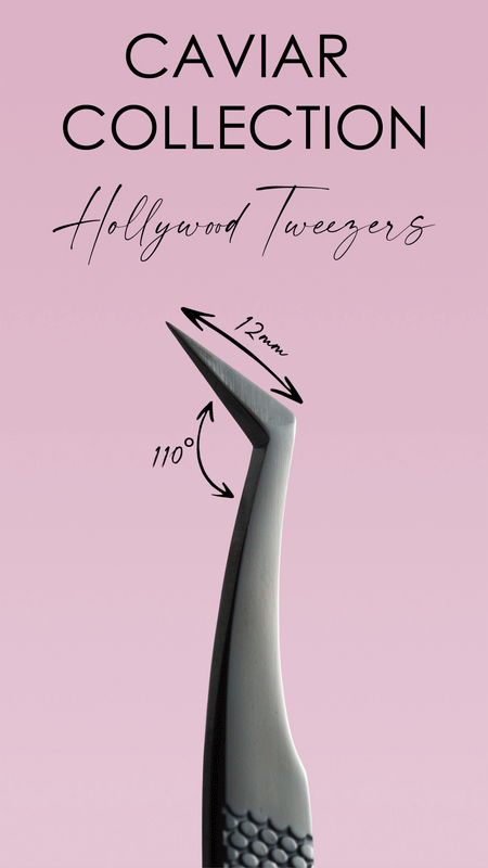 tweezers for lash extension volume and classic and isolation appointments