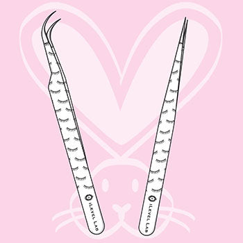 EYELASH EXTENSION TWEEZERS FRO PINCH METHOD